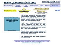 Tablet Screenshot of grammar-land.com